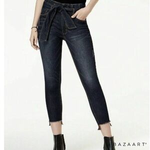 Tinseltown Juniors' Step-Hem Skinny Jeans Indigo Sz: 3/27